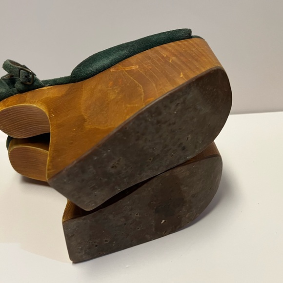 Vtg. Jeffrey Campbell Str8up Wooden Platform Wedges - Picture 5 of 6